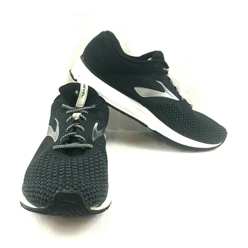 BROOKS Revel 2 Black White Silver Running Shoes